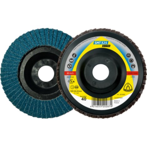 Lāpstveida slīpēšanas disks Klingspor 351281; 115x22,23 mm; X-LOCK; G40; 10 gab.