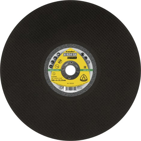 Abrazīvais griešanas disks Klingspor A 924 SX SPECIAL; 406x4x25,4 mm; 10 gab.