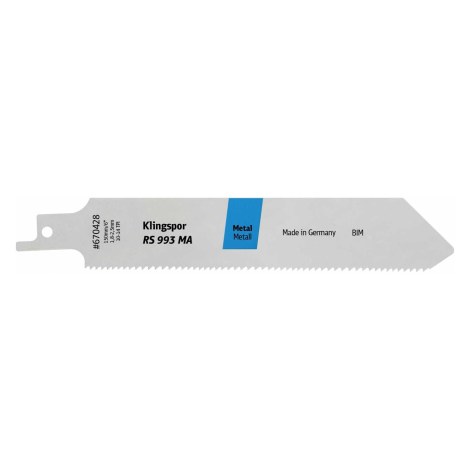 Zobenzāģa asmeņi Klingspor 670428; 150 mm; 5 gab.