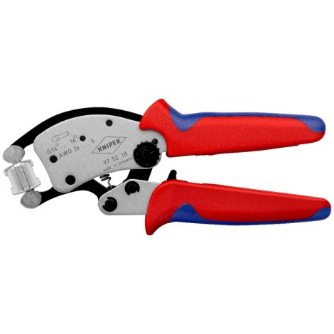 Uzgaļu presēšanas knaibles Knipex 975318; 200 mm