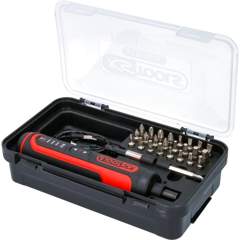 Отвертка KS Tools eMONSTER 1/4''; 3,6 V; 1,5 Ah аккумуляторный. + Набор насадок