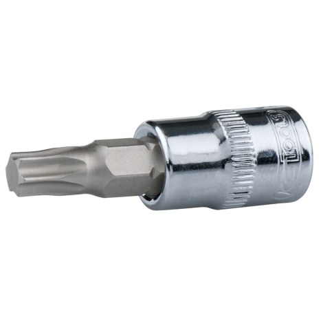 Торцевая головка с насадкой KS tools Chrome+; 1/4''; TX25; 37 mm