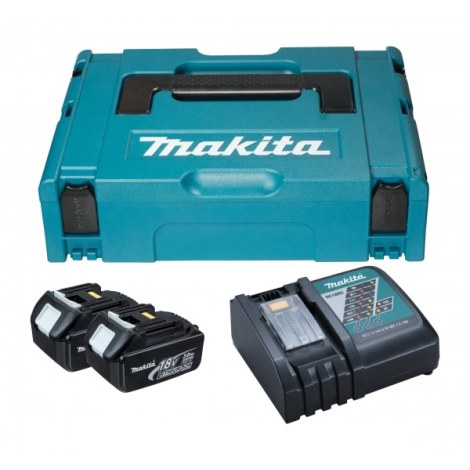 Набор аксессуаров Makita 196693-0 для инструментов 18 В и 36 В; 18 V; 2x3,0 Ah; + зарядное устройство DC18RC