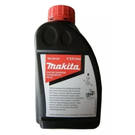 Eļļa Makita HD 30 4T; 0,6 l zāles pļāvēju/zāliena traktoru dzinējiem