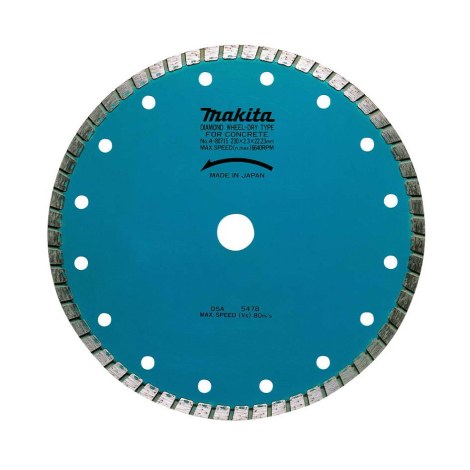 Алмазные диски для сухой и мокрой резки Makita Turbo; 125 mm; для бетона, гранита
