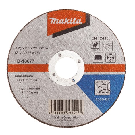 Абразивный режущий диск Makita A 30 S; 125x2,5 mm