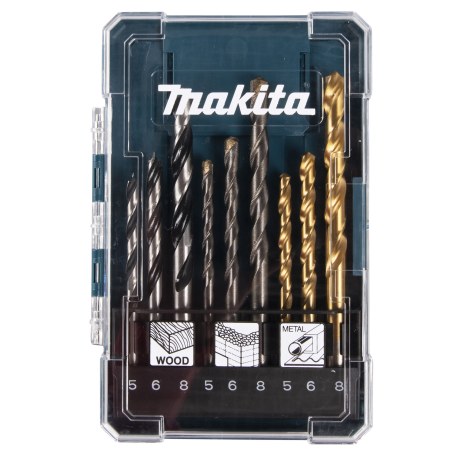 Набор сверл Makita D-71962; 5/6/8 mm; 9 шт.