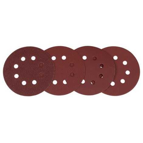 Smilšpapīrs ekscentra slīpmašīnai Makita D-77229; 125 mm; P60/120/240/320; 20 gab.