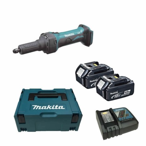 Taisnā slīpmašīna Makita DGD800RMJ; 18 V; 2x3,0 Ah akum.