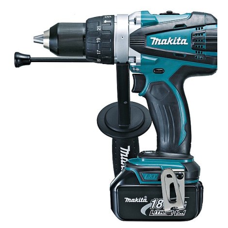 Ударная дрель-шуруповерт Makita DHP458RFJ; 18 V; 2x3,0 Ah аккум.