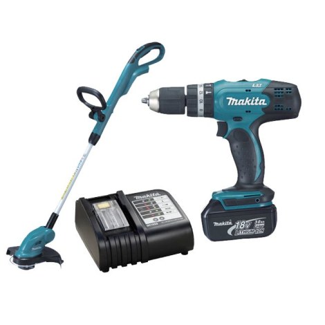 Instrumentu komplekts Makita DLX2114S (DHP453Z + DUR181Z); 18V; 1x3,0 Ah akum.