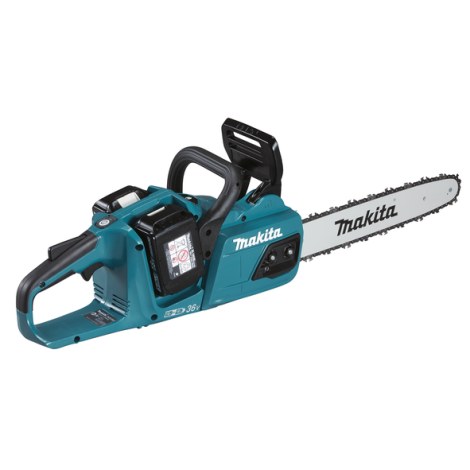 Ķēdes zāģis Makita DUC355PT2; 2x18 V; 2x5,0 Ah akum.; 35 cm sliede