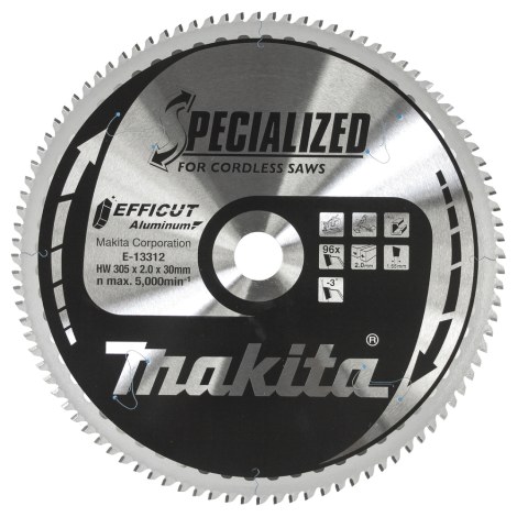Отрезной диск Makita E-13312; 305x30 mm; Z96; -3°