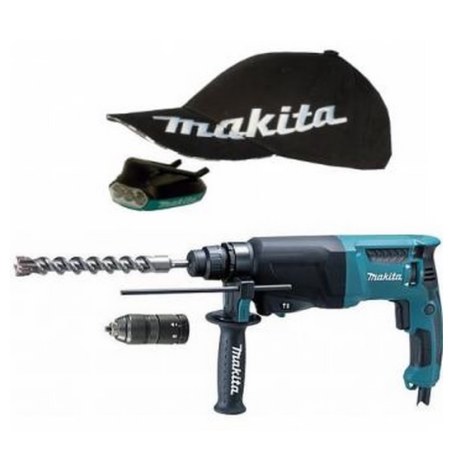 Perforators Makita HR2610T; 2,4 J; SDS-plus + piederumi