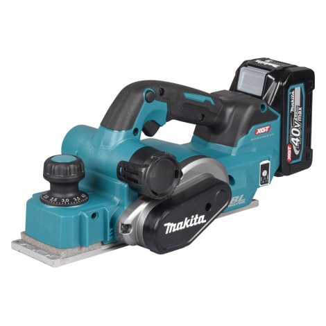 Ēvele ar akumulatoru Makita KP001GM202; 40 V; 2x4,0 Ah akum.