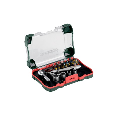 Skrūvgriežu uzgaļu komplekts Metabo 626701000; 26 gab.