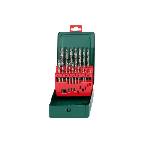 Набор сверл по металлу Metabo HSS-G; 1-10 mm; 19  шт.