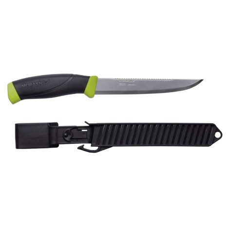 Nazis ar fiksētu asmeni, futrālī Morakniv Fishing Scaler 150; 265 mm