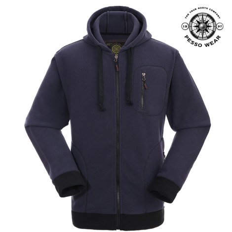 Теплый свитер с капюшоном PESSO FLEECE; XXXL синий