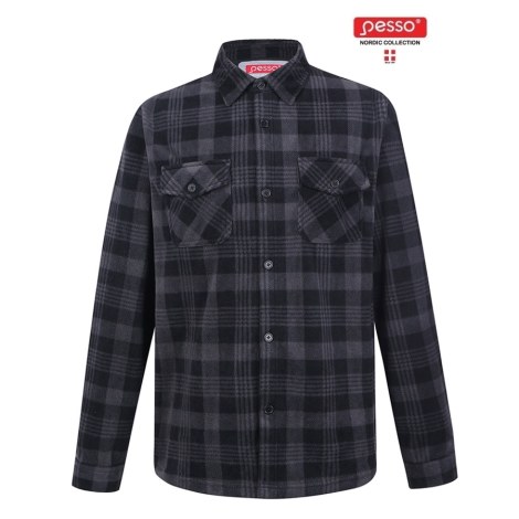 Рубашка PESSO FLEECE; M клетчатый