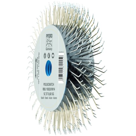 Щетка для зачистки, торцевая Pferd 43502102 Poliscratch RBU 10020/M14; 100x20x18 mm