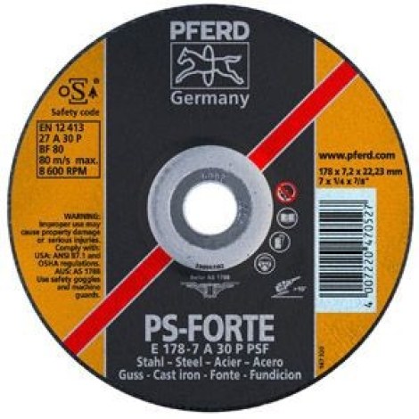 Шлифовальный диск PFERD; 178x6 mm