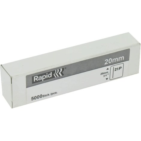 Naglas Rapid 21P; 0,8x20 mm; 5000 gab.; rūdītas