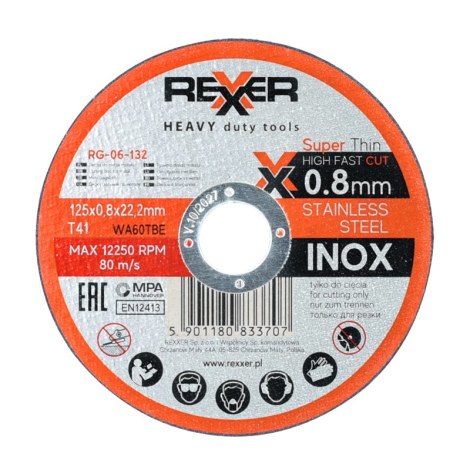 Пильный диск по металлу Rexxer RG-06-132; 125x0,8x22,2 mm