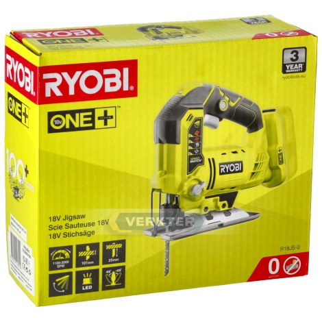 Akumulatora figūrzāģis RYOBI R18JS-0; 18 V (bez akumulatora un lādētāja)