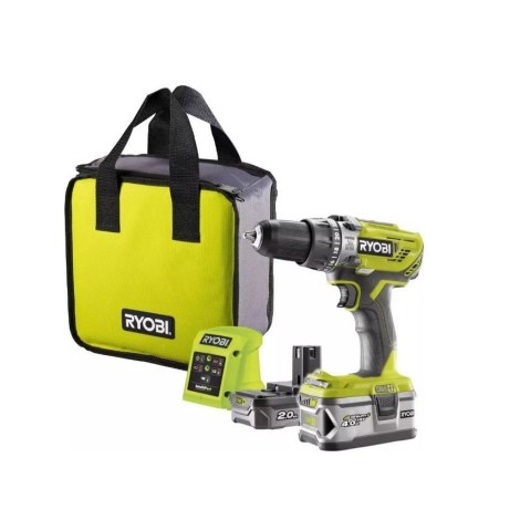 Ударная дрель Ryobi R18PD3-242S; 18 V; 1x4,0 Ah, 1x2,0 Ah аккум.