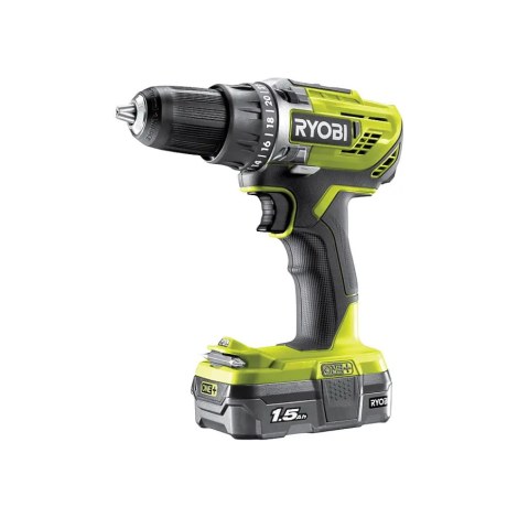 Urbjmašīna-skrūvgriezis Ryobi R18DD3-115S; 18 V; 1x1,5 Ah akum.