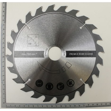 Griešanas disks Scheppach 7901101602; 216x2,8x30 mm; Z24
