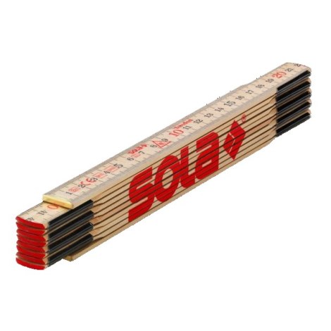 Salokāms koka metrmērs Sola H 2/10; 2 m