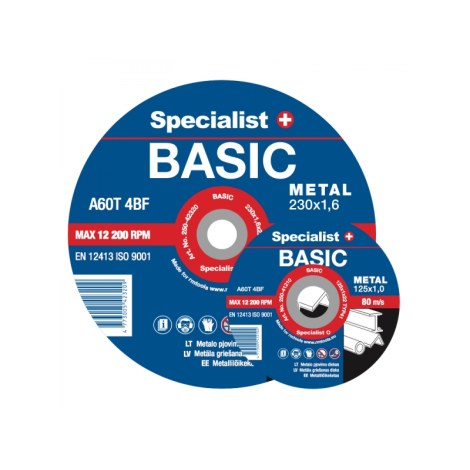 Абразивный режущий диск Specialist 250-02320; 230x2x22 mm