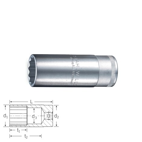 Ключ сокета Stahlwille 03020017; 1/2''; 17 mm