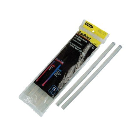 Līmes stienīši Stanley ''DualMelt''; 12x250 mm; 12 gab.; caurspīdīgs