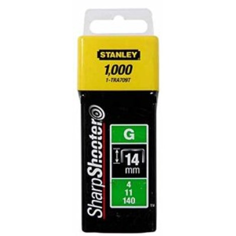Скобы Stanley; 14 mm; 1000 шт.; тип G; гальванизированные