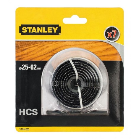 Набор сверлильных коронок, 7 частей Stanley STA81000-XJ; 25-62 mm