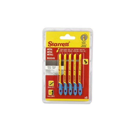 Пилки для лобзиков Starrett BU224S; 5 шт.