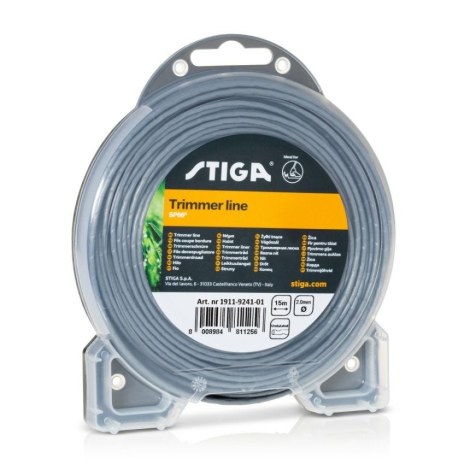 Aukla trimmerim Stiga 2,0 mm/15 m