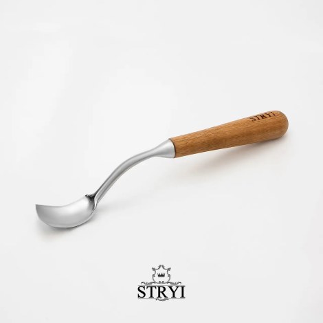 Короткое изогнутое долото - клукарза STRYI Profi; 30 mm; для резьбы по дереву