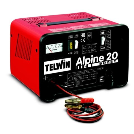 Automašīnas akumulatora lādētājs Telwin ALPINE 20 BOOST; 12-24 V