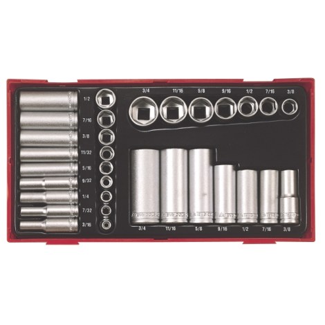 Uzgaļu komplekts Teng Tools TTAF32; 32 gab.