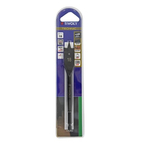 Перовое сверло по дереву Tivoly 10802521800; 1/4''; 18 mm