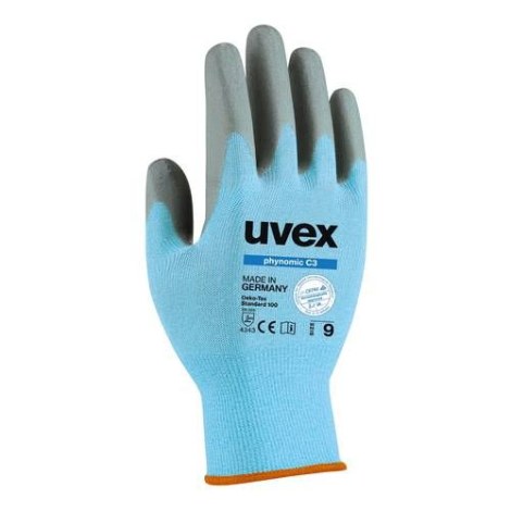 Перчатки Uvex Phynomic C3; HPPE; 9 размер; синий
