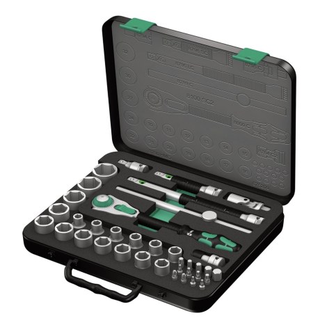 Instrumentu komplekts Wera 8100 SC 2 Zyklop; 1/2''; 37 gab.