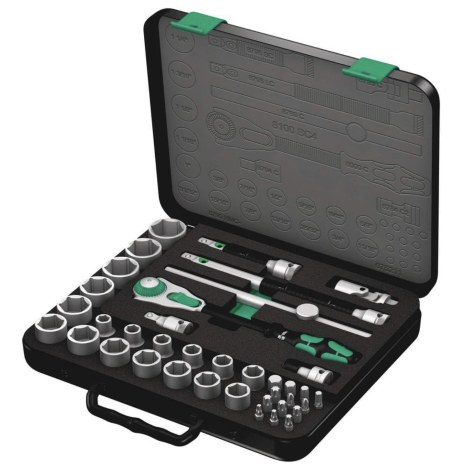Instrumentu komplekts Wera 8100 SC 4 Zyklop; 1/2''; 38 gab.