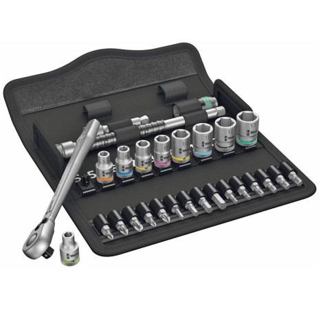 Набор инструментов Wera 8100 SA 8 Zyklop Metal; 1/4''; 28 шт.