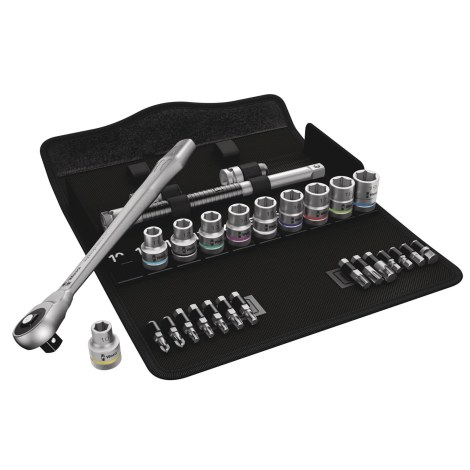 Instrumentu komplekts Wera 8100 SC 7 Zyklop; 1/2''; 28 gab.