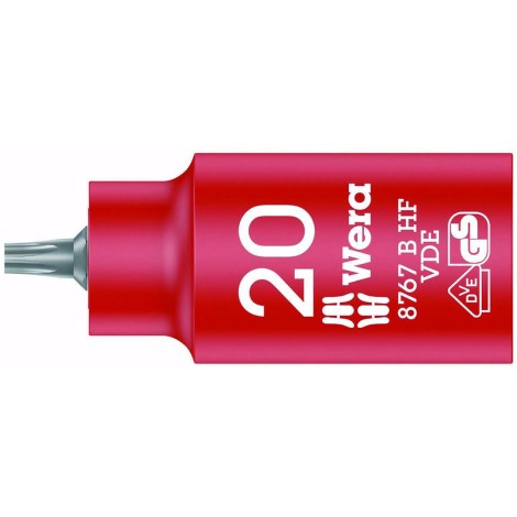 Uzgriežņa galviņa Wera WE05004920001; TORX; VDE; 3/8''; 20x55 mm